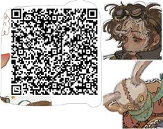 a qr code for an anime character