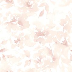 a white and pink floral wallpaper with lots of flowers on the top right side