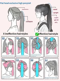 #hairstyle #douyin Hair Tutorials For Medium Hair, Hair Stylies, Hair Up Styles, Hairdo For Long Hair