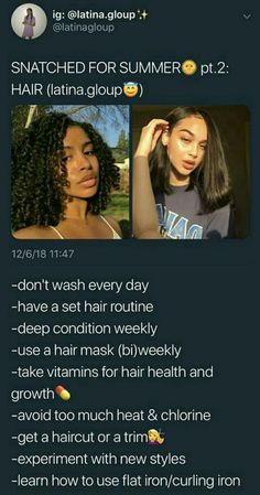 Beauty Newsletter, Natural Hair Growth Tips, Natural Hair Care Tips, Waist Trainers, Hair Regimen, Pinterest Hair, Types Of Hair, Hair Vitamins