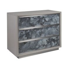 an image of two drawers with marble on the top and bottom drawer in grey color