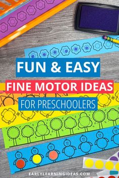 fun and easy fine motor ideas for preschoolers to use in their homeschool