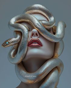 Medusa Pictures, Medusa Art, Photoshop Tutorial Photo Editing, Pop Art Drawing, Snake Art, Beautiful Snakes, Goddess Artwork, Female Art Painting, Photoshoot Themes