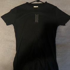 Pilcro Xs Black Ribbed Tee- Never Worn New With Tags Cut Off Sweatshirt, Ribbed Tee, Yellow Tees, Paisley Shirt, Henley Tee, Wrap Shirt, Henley Top, Black Rib, Black Shirt