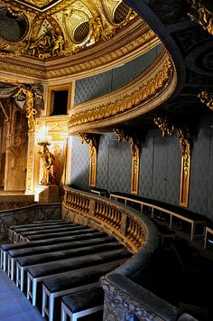 the interior of an ornately decorated auditorium