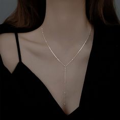 This dainty Lariat Necklace will quickly become one of your favorite pieces of jewelry. It's an excellent item for layering or wearing on its alone. Metal: 925 sterling silver; optional 18k yellow / white / rose gold vermeil Chain style: silver cable chain (from a drop-down menu, select the length of the chain that will go around your neck) Hypoallergenic: nickel-free materials used therefore suitable for those with metal allergies Woman Necklace, Metal Pendants, Beaded Tassel Necklace, Trendy Necklace, Party Necklace, Women Necklace, Trendy Necklaces, Birthday Jewelry Gift, Mood Tracker