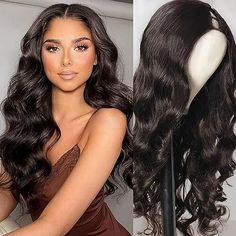 Rock those long wavy locks with the Emistar Long V Part Wig! 😍🌊 This glueless U part wig features a body wave style, giving you a natural black synthetic hair look that is as soft as real human hair. Perfect for black women looking for a stylish and effortless hairdo. Get yours now! 💁‍♀️ #AD #SPONSORED V Part Wig, Unice Hair, Bob Cut Wigs, Hair Body Wave, U Part Wig, U Part Wigs, U Part, Brazilian Remy Hair, Wig Human Hair