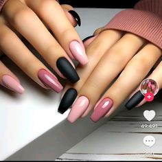 Spirit Nails, Mauve Nails, Nail Techniques, Nails 2022, Accent Nail, Work Nails, Super Nails, Black Nail