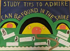 a bulletin board with information about how to study the structure of an animal's habitat