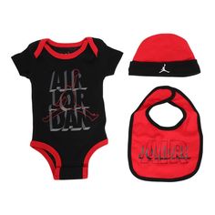 Style: Nj0540-023 Color: Black/Red Gender: Baby Black Playful Bodysuit For Casual Wear, Kids Jordans, Box Set, Matching Sets, Boy Outfits, Air Jordan, Black Red, Air Jordans, Kids Shop