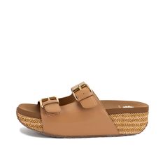 BAHIA is a lightweight double-buckle flatform sandal, featuring a smooth upper with a jute-wrapped flatform wedge that adds height and elongates your legs. BAHIA is the perfect sandal for any summer occasion, from a day at the beach to a night out on the town. Closure: slide Toe: round Heel Height: 2 inches Platform Height: 1.5 inches Materials: faux leather Insole: Signature Yellow Box EVA Outsole: rubber A Day At The Beach, Flatform Sandals, Day At The Beach, At The Beach, Night Out, The Beach, Almond, Heel Height, Wedges