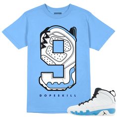 Notification : The Youth Size is for kid and teen from 2- 18 years old. Please check our size chart as above carefully before choosing your size Shoes Not Included Custom Made - Not Addidas, Nike, or Jordan Brand Sneaker Tee, Sneaker T-Shirt Shoes do not come with this purchase, they are only used for marketing purposes to make it easier for you to shop for clothing to match your kicks * Solid colors are 100% combed and ring-spun cotton * Ash color is 99% combed and ring-spun cotton, 1% polyeste Blue Crew Neck T-shirt With Number Print, Casual Blue Tops With Number Print, Sporty Light Blue T-shirt For Streetwear, Light Blue Casual Sports T-shirt, Casual Light Blue T-shirt For Sports, Sky Blue Tshirt, Jordan T Shirt, Jordan Blue, Jordan Sneaker