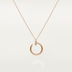 Juste un Clou necklace Cartier Nail Necklace, Cartier Necklace Juste Un Clou, Timeless Cartier Yellow Gold Necklace, Luxury Timeless Cartier Necklace, Luxury Cartier Elegant Necklace, Rose Gold Necklace, Girly Jewelry, Brilliant Cut Diamond, 18k Rose Gold