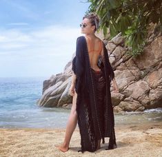 BESTSELLER - Handmade frayed beach maxi dress (Organic Clothing)  "BO" features a deep "U" shape design on the back and a beautiful "frayed panel" on the chest, three length options, hand stitching contrasting the main color. This maxi dress is everything that you want on your next vacation, it has a beautiful and timeless style, very elegant to wear day or night.  We are so proud to make Artisanal Clothing using only RAW Cotton that feels and looks very basic and natural. Our clothes do not onl Frayed Dress, Cruise Style, Boho Swim, Fashion Process, Crochet Sweater Free, Maxi Beach Dress, Bohemia Style, Boho Beach Dress, Honeymoon Gifts