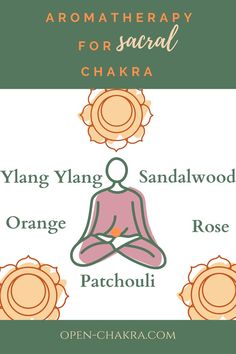 Aromatherapy for sacral chakra. Ylang Ylang, Sandalwood, Orange, rose, patchouli. open-chakra.com Fire Witch, Sacral Chakra Stones, Mid Term, Heal Thyself