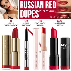 Mac Russian Red Lipstick, Russian Red Lipstick, Russian Red Mac Lipstick, Mac Russian Red, Beauty Cabinet, Red Russian