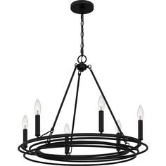 Quoizel Calliope 6 Light Chandelier Matte Black Candle Chandelier, 6 Light Chandelier, Candle Sleeves, Indoor Lighting Fixtures, Candle Style Chandelier, Flush Mount Light, Outdoor Light Fixtures, Candle Styling, Mount Light