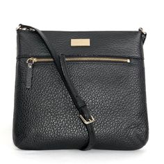 Kate Spade Bay Street Cora Shoulder Black Pebbled Leather Cross Body Bag Brand New Sealed With Tags Model: Wkru4867 * Chunky Pebbled Leather With Matching Trim * Crossbody With Zipper Closure And Adjustable Strap * Interior Zipper And Slide Pocket * Exterior Zipper Pocket * Drop Length: 22" * Color: Black *Dimensions: 7"W X 8.5"H X 1.4"D Luxury Kate Spade Crossbody Shoulder Bag, Luxury Kate Spade Textured Leather Shoulder Bag, Kate Spade Luxury Textured Leather Shoulder Bag, Luxury Kate Spade Shoulder Bag With Adjustable Strap, Formal Kate Spade Soft Leather Bag, Luxury Kate Spade Shoulder Bag, Kate Spade Formal Soft Leather Bags, Luxury Kate Spade Bag With Adjustable Strap, Kate Spade Evening Bag In Textured Leather