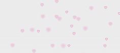 pink hearts are flying in the air on a white background with light pink hues