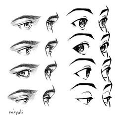 the different types of eyes and how to draw them