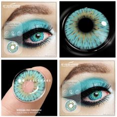 Color Contacts For Halloween, Cool Contacts, Natural Color Contacts, Colored Eye Contacts, Cosmetic Contact Lenses, Lip Patch, Color Contacts