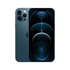 the new iphone 11 pro is shown in space blue, with its camera facing forward