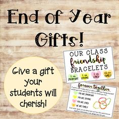 the end of year gifts giveaway for students will be cherished to each other