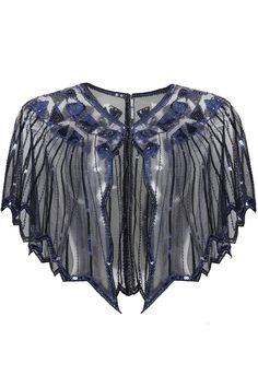 The embroidery of the retro shawl perfectly interprets the luxurious artistic style. A dazzling presence at the party, add noble charm and fancy. Features: Polyester fabric Chic zig zag hem Metal hook closure Embellished sequins and beads 1920s Shawl, Evening Shawls And Wraps, Flapper Outfit, 1920s Headpiece, 1920s Outfits, Evening Shawls, Bridal Shawl, 1920s Flapper, 1920s Dress