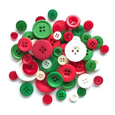 Christmas - BCB152 - Buttons Galore and More Projects With Buttons, Xmas Ornaments Diy, Sewing Scrapbook, Simple Craft Ideas, Candy Buttons, Craft Buttons, Americana Art, Christmas Mix, Christmas Buttons