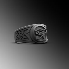 Explore our Men Eye of Horus and Ankh Ring design and find the perfect & unique rings for man gift. Our 925k handmade silver rings high-quality and very detailed . The ring is coated with oxide to emphasize the details of handmade engraving * ★Item Details * Material : 925K Sterling Silver * Total weight : 15 Grams ( For 10 USA Size) * Ring Diameter : 1.6 Cm (0.62 inches) ✔ Ready to Ship in 1-2 Business Days ✔ Shipped to the Worldwide 1-5 business days with free shipping. ✔ The product will be sent to you with a handmade wooden box to avoid any damage during shipping. ✔ Visit our store, browse other Men's jewelry, silver, and gold collections, and find the perfect piece you're looking for. * Don't forget to put a phone number on your order for courier service! 📞 * Would you like to have a Egypt Ring, Ankh Ring, Rings For Man, Mens Rings For Sale, Handmade Silver Rings, The Eye Of Horus, Eye Of Ra, Silver Men Ring, Eye Of Horus