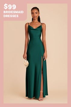 Xl / emerald Emerald Bridesmaid Dress, Forest Green Bridesmaid Dresses, Emerald Bridesmaid, Emerald Green Bridesmaid Dresses, Jay Dress, Emerald Bridesmaid Dresses, Satin Gowns, Satin Bridesmaid Dress, Birdy Grey