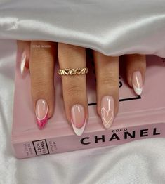 Wow Nails, Classy Acrylic Nails, Cute Gel Nails, Pink Acrylic Nails, Fire Nails, Pretty Acrylic Nails, Fancy Nails