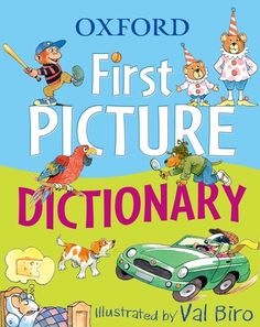 the first picture dictionary for children's books with pictures of animals and people on it