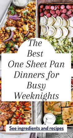 the best one sheet pan dinners for busy weeknights