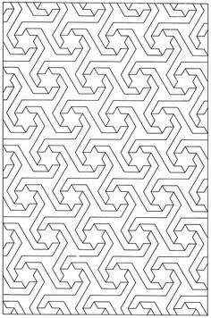 a maze pattern that looks like it has been cut out