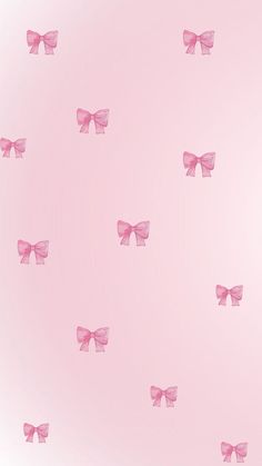 many pink bows on a light pink background