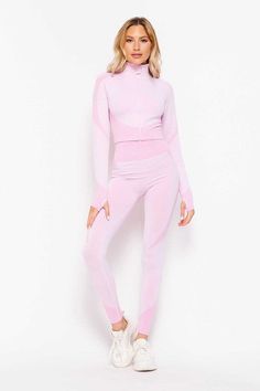 Black Honey, Cropped Zip Up, Baby Pink Colour, 2 Piece Set, Sheer Fabrics, Zip Jacket, Crop Jacket, Spandex Fabric, Quality Clothing