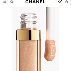 Brand New Chanel Lipgloss Rouge Coco Gloss Moisturizing Glossimer Color: 712 Melted Honey Beige Gold Shade Never Been Opened, Still In Box Chanel 487 Gloss, Chanel Lipgloss Set, Chanel Lipgloss, Gloss Chanel, Gold Lipgloss, Chanel Lip Gloss, Chanel Lip, Chanel Les Beiges, Lip Gloss Colors