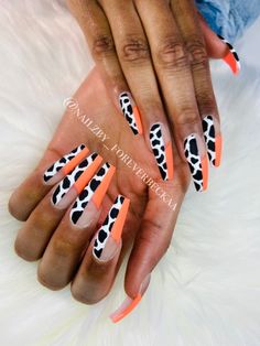 Nail Art Orange, Fantastic Nails, Acrylic Nails Stiletto, Nail Art Designs Images, Glamorous Nails, Long Acrylic Nails Coffin