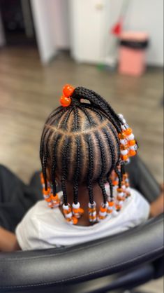 Toddler Braids With Beads Kid Hairstyles, Simple Toddler Braid Styles, Kids Braided Hairstyles Natural Hair, Baby Braid Styles, Fun Easy Crafts For Kids, Hairstyle For Kids