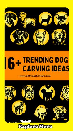 Ready to make your pumpkin stand out this Halloween? Grab one of our dog-themed stencils and join us in a fun carving session right at your home! Whether you're a seasoned carver or a first-timer, our easy guide will help you create a pumpkin that’s as unique as your furry friend. Dive into designs ranging from the adorable Pug to the majestic Husky, and let’s light up the neighborhood together wi... Pumpkin Carving Dog Ideas, Pumpkin Carving Ideas Dog, Pumpkin Carving Dog, Dog Pumpkin Carving Ideas, Dog Pumpkin Carving, Pumpkin Carving Stencil, Carving Stencils, Pumpkin Stands