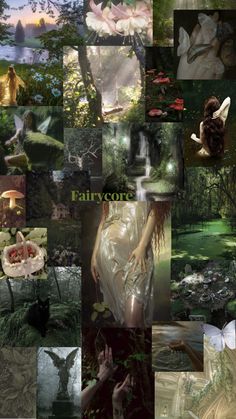 a collage of fairy images with the words fairy on them