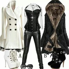 Jacket Clothes And Shoes, Coat Outfits, Alternative Outfits, Complete Outfits, Chic Outfits, Farmer, Dress To Impress