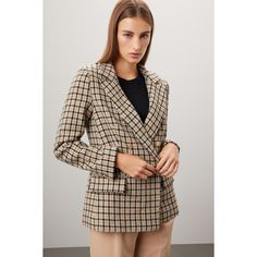 Brown houndstooth tweed (100% Polyester). Blazer. Long sleeves. Collar. Front button closure. 27" from shoulder to hemline. Imported. Office Tweed Jacket With Notch Lapel And Houndstooth Pattern, Houndstooth Tweed Jacket With Lapel Collar For Work, Workwear Tweed Jacket With Houndstooth Pattern And Lapel Collar, Brown Houndstooth Tweed Jacket For Office, Brown Tweed Jacket With Double Button Closure For Work, Casual Tweed Jacket For Office With Button Closure, Casual Tweed Jacket For Office, Houndstooth Tweed Jacket For Work, Long Sleeve Houndstooth Tweed Jacket For Work