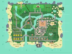 the legend of zelda's island map