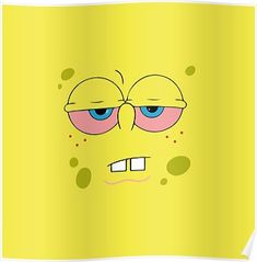 the face of spongebob poster