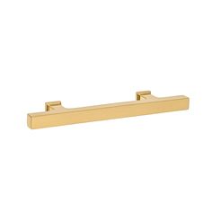 an image of a brass colored towel bar