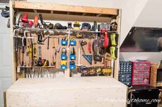 Tool Storage Ideas: 15 Of The Best Ways to Organize Tools Pegboard Baskets, Organize Tools, Workbench Organization, Garage Clutter, Pegboard Storage, Narrow Shelves, Diy Trellis, Garage Organize