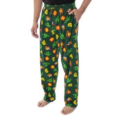 These are Donkey and Diddy Kong Pajama Pants. Donkey Kong started out in a game of his name where he would roll barrels trying to beat the jump man who later becomes Mario. Diddy Kong is the lovable nephew of Donkey Kong and has become a favorite character in the Mario video game franchise. First appearing in the game Donkey Kong Country, he has branched out into several different games as a sidekick character or the main protagonist. These soft-touch cotton sleep pants feature Donkey Kong and D Donkey Kong And Diddy Kong, Mens Pyjama Bottoms, Plush Pajama Pants, Mario Video Game, Soft Cotton Pajamas, Diddy Kong, Cotton Pajama Pants, Donkey Kong, Sleep Pants