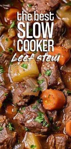 the best slow cooker beef stew recipe